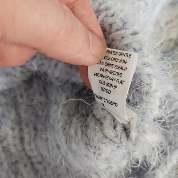 LA Hearts Sweater Women Small Blue Turtleneck Long Sleeve Chunky Knit - Picture 14 of 15